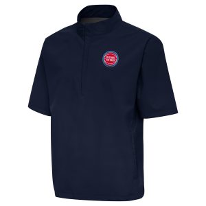 Antigua Captivating Detroit Pistons Navy Brisk Quarter Zip Windbreaker Limited edition! Don't miss your chance to own this unique jersey.