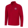 Antigua Detroit Pistons Red Insider Quarter Zip Alluring Top New arrival! Check out this fresh and exciting jersey.