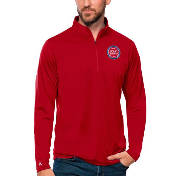 Antigua Detroit Pistons Red Tribute Quarter Zip Superb Pullover Top Designed for performance! Get this functional jersey.