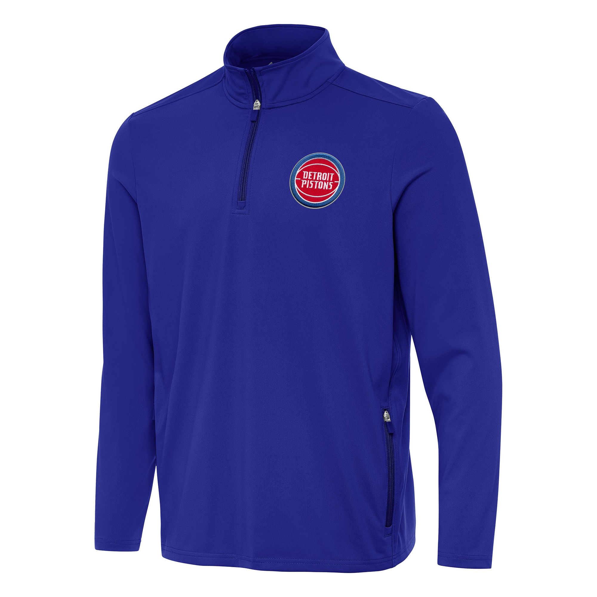 Antigua Detroit Pistons Splendid Royal Perilous Quarter Zip Sweatshirt For the true fans! Secure this authentic jersey now.