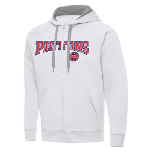 Antigua Detroit Pistons White Big & Tall Victory Full Zip Hoodie Jacket Charming Time - sensitive! Order now before the deal expires.