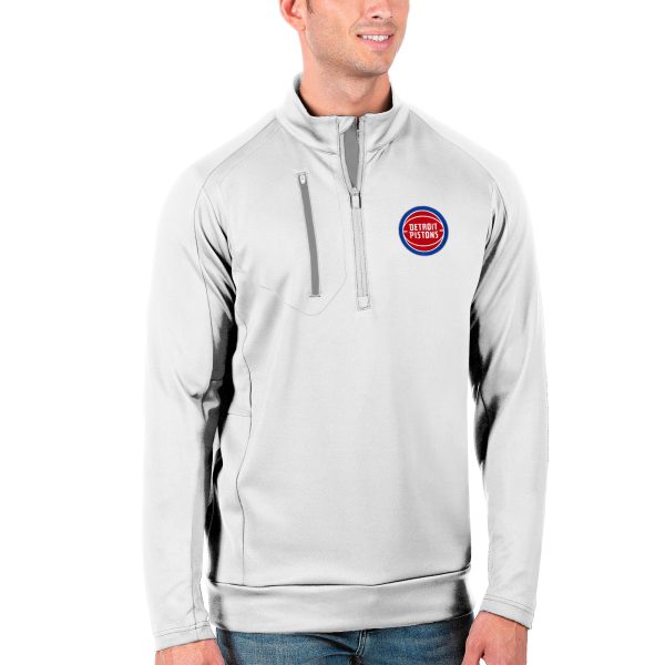 Antigua Detroit Pistons White Generation Quarter Zip Pullover Luxurious Jacket For a short time only! Don't miss out on this fantastic jersey.