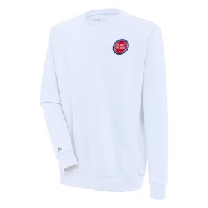 Antigua Detroit Pistons Unique White Victory Pullover Sweatshirt Stand out from the crowd! Wear this eye - catching jersey.