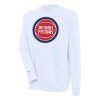 Antigua Detroit Pistons White Victory Fantastic Pullover Sweatshirt Celebrate your team! Order this commemorative jersey.