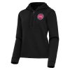 Antigua Detroit Pistons Women's Black Contemporary Quarter Zip Fantastic Hoodie Collectors