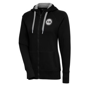 Antigua Premium Detroit Pistons Women's Black Metallic Logo Victory Full Zip Hoodie Act fast! Only a handful left. Secure this amazing jersey now.