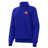 Antigua Detroit Pistons Women's Blue Victory Quarter Impressive Zip Sweatshirt High - demand item! Order this sought - after jersey immediately.