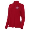 Antigua Detroit Pistons Women's Red Premium - grade Intent Quarter Zip Top Collectors