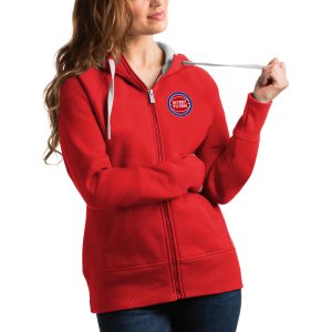 Antigua Detroit Pistons Amazing Women's Red Victory Full Zip Hoodie Last chance! Grab this awesome jersey before it's gone for good.