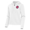 Antigua Detroit Stylish Pistons Women's White Contemporary Quarter Zip Hoodie Celebrate your team! Order this commemorative jersey.