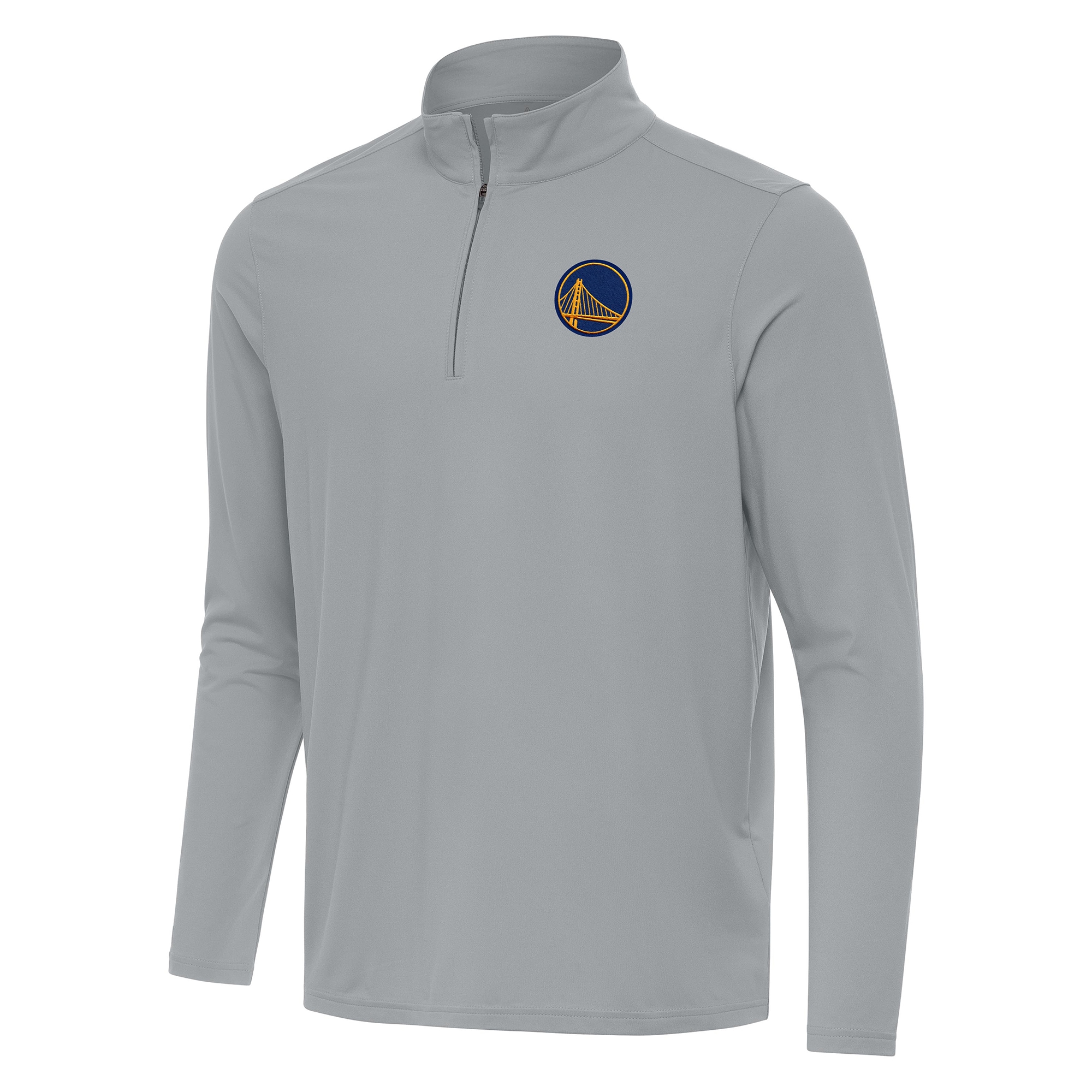 Antigua Golden State Warriors Gray Intent Quarter Zip Superb Top Be the first! Order this trendy jersey ahead of the crowd.