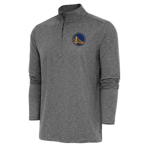 Antigua Golden State Warriors Heather Black Hunk Quarter Zip Pullover Impressive Top Last chance! Grab this awesome jersey before it's gone for good.