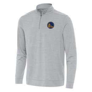 Antigua Golden State Charming Warriors Heather Gray Bright Quarter Zip Top Exclusive design! Own a jersey like no other.
