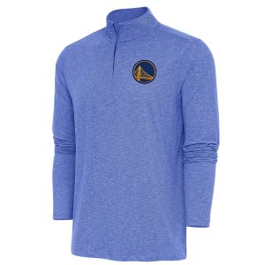Antigua Golden State Warriors Heather Royal Hunk Striking Quarter Zip Pullover Top Stand out from the crowd! Wear this eye - catching jersey.