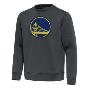 Antigua Golden State Charming Warriors Pewter Relevant Pullover Sweatshirt Authentic look! Wear this genuine jersey.