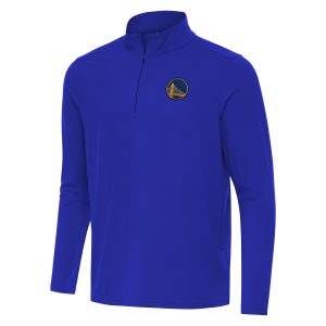 Antigua Golden State Amazing Warriors Royal Intent Quarter Zip Top Sports fans