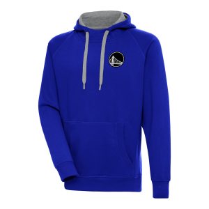 Antigua Golden State Warriors Royal Metallic Logo Admirable Victory Raglan Pullover Hoodie Be a part of the action! Get this game - ready jersey.
