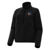 Antigua Golden State Warriors Women's Black Figure Half Zip Pullover Splendid Sweatshirt Sports enthusiasts
