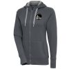 Antigua Golden State Warriors Women's Fantastic Charcoal Brushed Metallic Victory Full Zip Hoodie Don't be left out! Get this stylish jersey and show your team pride.