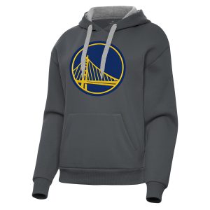 Antigua Admirable Golden State Warriors Women's Charcoal Victory Pullover Hoodie New arrival! Check out this fresh and exciting jersey.