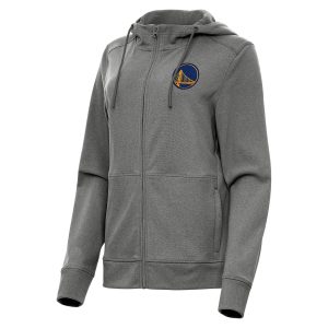 Antigua Golden State Warriors Women's Heather Delightful Charcoal Seeker Full Zip Hoodie Jacket Last chance! Grab this awesome jersey before it's gone for good.