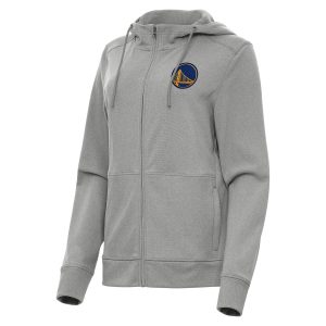 Antigua Golden State Warriors Women's Heather Impressive Gray Seeker Full Zip Hoodie Jacket Proven quality! Invest in this reliable jersey.