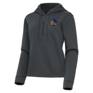 Antigua Golden State Warriors Women's Pewter Contemporary Quarter Zip Stunning Hoodie Team spirit! Show it off with this awesome jersey.