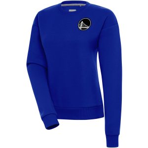 Antigua Golden State Warriors Women's Royal Brushed Metallic Victory Pullover Premium Sweatshirt Be the first! Order this trendy jersey ahead of the crowd.