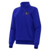 Antigua Golden State Warriors Women's Amazing Royal Victory Quarter Zip Sweatshirt Sports enthusiasts