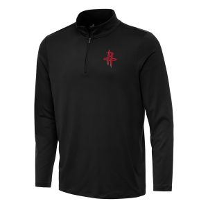 Antigua Houston Rockets Stylish Black Reprocess Quarter Zip Top Experience luxury! Order this high - end jersey.