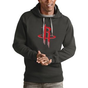 Antigua Houston Rockets Charcoal Team Logo Victory Superb Pullover Hoodie Perfect fit! Order this comfortable jersey.