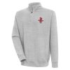 Antigua Fabulous Houston Rockets Heather Gray Victory Quarter Zip Pullover Top Be the first! Order this trendy jersey ahead of the crowd.