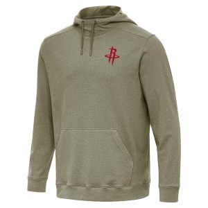 Antigua Houston Rockets Delightful Heather Olive Cloud Pullover Hoodie Limited stock! Be quick and grab this must - have jersey to support your team.