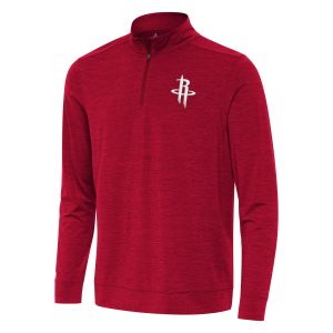 Antigua Houston Rockets Heather Red Bright Quarter Zip Top Remarkable Exclusive design! Own a jersey like no other.