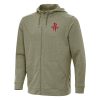 Antigua Glamorous Houston Rockets Olive Effortless Full Zip Hoodie Jacket High - demand item! Order this sought - after jersey immediately.