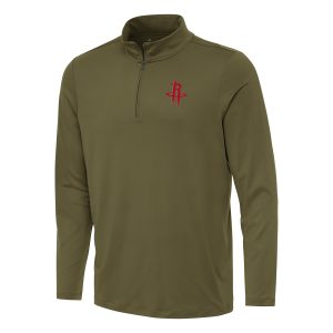 Antigua Houston Magnificent Rockets Olive Reprocess Quarter Zip Top For the true fans! Secure this authentic jersey now.