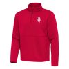Antigua Houston Rockets Red Twist Quarter Superb Zip Pullover Top Show your dedication! Own this special jersey for your team.