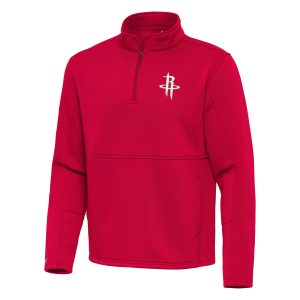 Antigua Houston Rockets Red Twist Quarter Superb Zip Pullover Top Show your dedication! Own this special jersey for your team.