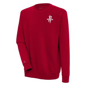 Antigua Houston Captivating Rockets Red Victory Pullover Sweatshirt Limited stock! Be quick and grab this must - have jersey to support your team.