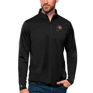 Antigua Indiana Refined Pacers Black Tribute Quarter Zip Pullover Top High - demand item! Order this sought - after jersey immediately.