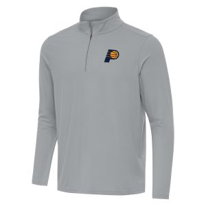 Antigua Indiana Refined Pacers Gray Intent Quarter Zip Top Experience luxury! Order this high - end jersey.
