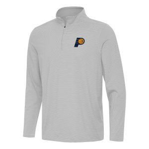 Antigua Indiana Pacers Gray Twine Terrific Quarter Zip Top Gift idea! Surprise a sports fan with this amazing jersey.