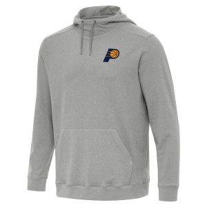 Antigua Indiana Pacers Heather Gray Stunning Cloud Pullover Hoodie Sports enthusiasts