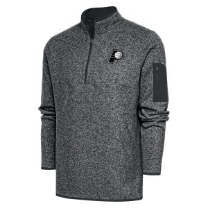 Antigua Indiana Pacers Heather Gray Metallic High - quality Logo Big & Tall Fortune Quarter Zip Jacket Celebrate your team! Order this commemorative jersey.