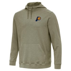 Antigua Indiana Pacers Heather Olive Cloud Splendid Pullover Hoodie Show your dedication! Own this special jersey for your team.