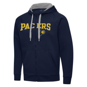 Antigua Indiana Pacers Navy Big & Tall Victory Full High - quality Zip Hoodie Jacket Be the first! Order this trendy jersey ahead of the crowd.