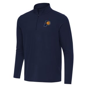 Antigua Indiana Pacers Navy Intent Quarter Zip Top - notch Top Limited edition! Don't miss your chance to own this unique jersey.