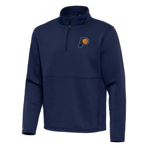 Antigua Indiana Pacers Navy Twist Quarter Zip Pullover Top Premium - grade Join the elite! Get this exclusive jersey.