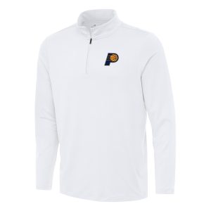Antigua Indiana Pacers White Reprocess Top - notch Quarter Zip Top Act fast! Only a handful left. Secure this amazing jersey now.