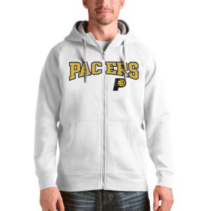 Antigua Indiana Pacers White Victory Full Stunning Zip Hoodie For the true fans! Secure this authentic jersey now.